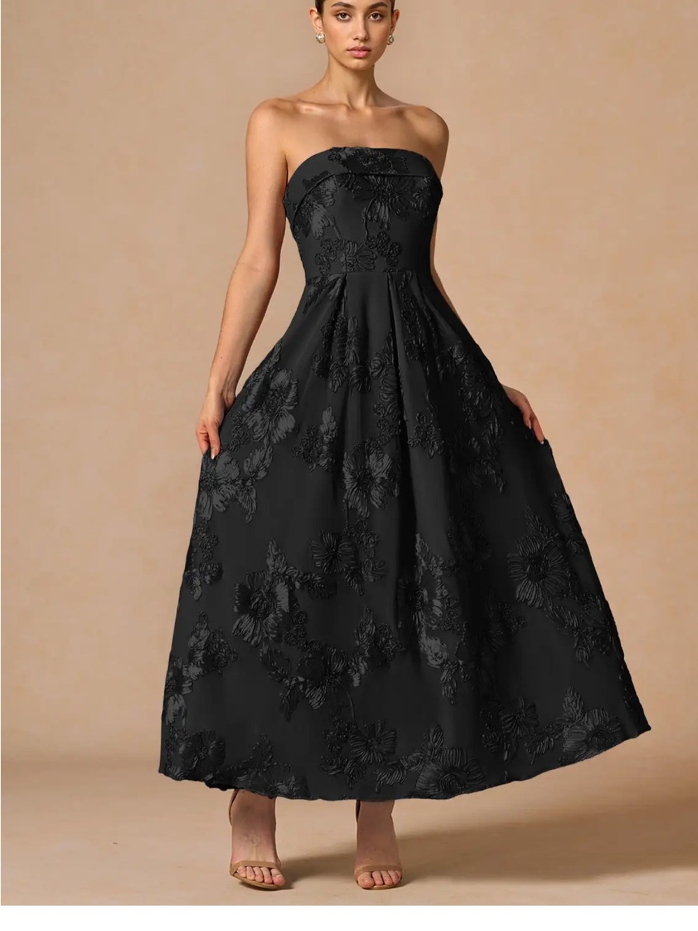 Azazie Black Strapless Dress